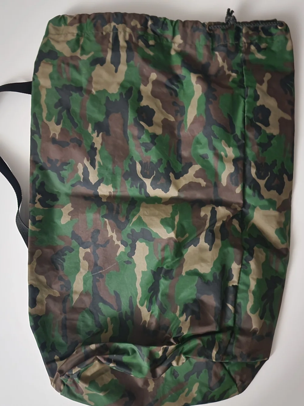 vintage 1984 Hasbro G.I. Joe drawstring gym or duffle bag featuring  camouflage